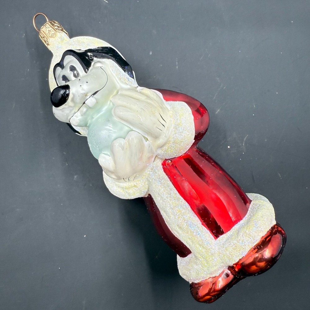 2000 CHRISTOPHER Radko DISNEY Jewel GOOFY Snowball 5" ornament 00-DIS-36